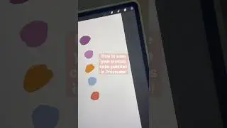 How To Save Custom Color Palettes in Procreate | #shorts #procreatetutorials #procreatetips #art