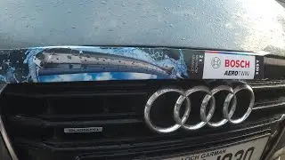 Установка новых щеток стеклоочистителя Bosch на мой Audi A6 Quattro.