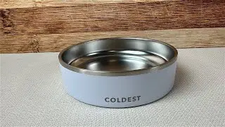 My Review of the Coldest 21 oz Dog Bowl in Epic White