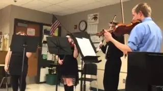 String Quartet (including Dustin) competes at Regionals 2015