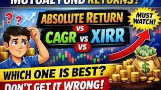 Mutual Fund Returns Explained | Absolute Return vs CAGR vs XIRR (Beginner Friendly)