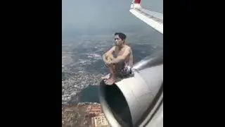 Man On Plane Wing | Amazing Editing | #shorts tech ether