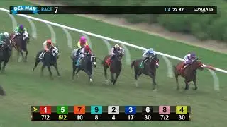 Whooping Jay wins race 7 at Del Mar 8/20/21