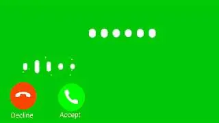 Green Screen Call Button | Decline | Accept | Call button