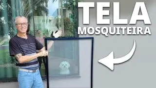 Como fazer TELA MOSQUITEIRO em casa! Evite o mosquito da Dengue