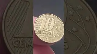 💫 Moeda especial e valiosa sem erro de cunhagem 10 centavos 1999 que vale ouro na numism&aacute;tica