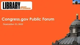 Congress.gov Public Forum