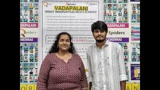 Success story of Mr.Manikandan M as a software Engineer  Qspiders vadapalani Chennai.