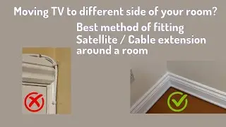 Best method of fitting Satellite or Cable TV extension around a Room