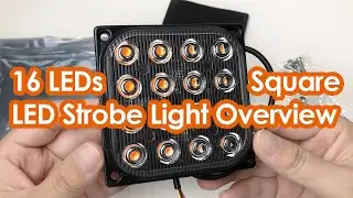 16 LEDs | Square | LED Emergency Strobe Warning Light | Overview