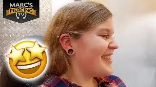 💉 Das GEILSTE DOUBLE CROSSED Industrial des Jahres!! 💉 Marc's Piercing TV