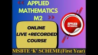 APPLIED MATHEMATICS INDEFINITE INTEGRATION M2 FIRST YEAR