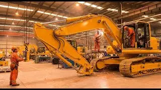 How Hydraulic Excavators Are Manufactured | Heavy Equipment Assembly
