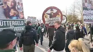 Demonstration der Partei 