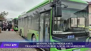 MODIFICĂRI &Icirc;N PROGRAMUL TRANSPORTULUI PUBLIC LOCAL DE SĂRBĂTORI