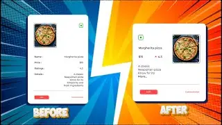 Food App UI UX Design | Before vs After