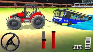 Offroad Towing Chained Tractor Bus 2019 - Tow Truck Rescue Simulator - Android Gameplay #2