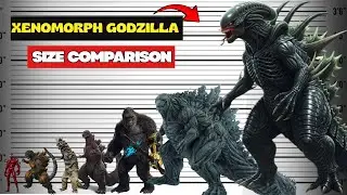 Xenomorph Godzilla The Real Size of All Monsters 3D Comparison