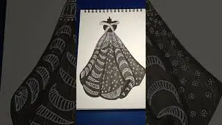 Beautiful dress design sketch #shorts#drawing#painting#artwork#sketch#fashion#draw#sty#youtubeshorts
