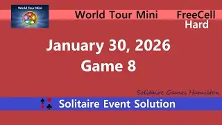 World Tour Mini Game #8 | January 30, 2026 Event | FreeCell Hard