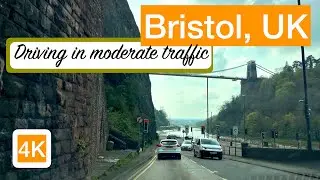 UK 4K live | Driving through the central Bristol