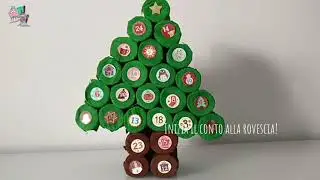 *TUTORIAL* Calendario dell'avvento fai da te con i rotoli carta igienica