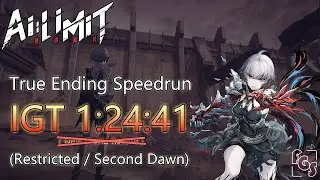 Ai Limit Restricted True Ending Speedrun IGT 1:24:41 (No Death / Second Dawn)