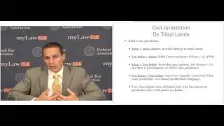 Civil Jurisdiction on Tribal Land