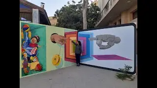 3D Wall Painting | 3D Wall Art | DIY Wall Art | Mural Painting | 3D Street Art Pakistan | Khilonay