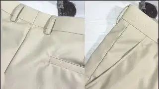 Sewing men's pants with pockets on the back, part 2