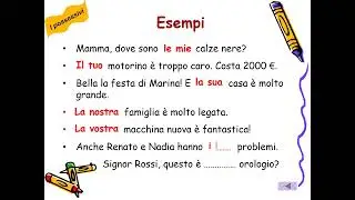 (10) I POSSESSIVI