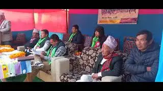 Offering the best wishes to the teachers friendly tournament by Kosi pradesh educational director 