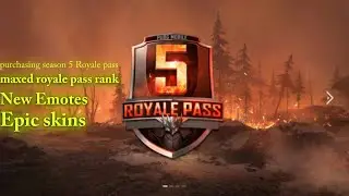 PUBGM|Purchasing and Maxing season 5 Royale pass