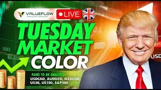 Tuesday Market Outlook: AUD/USD, NZD/USD, USD/CAD, US30, NAS100 & S&P500 | Market Colour LIVE 14 Oct