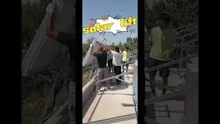 Solar Panel Lift for Roof Top Projects Installation #solarpanellift #solarinstaller #solarsystem