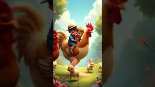 Cute baby and cock dancing runway. #funny #comedy #chicken #dance #like #love #viral #ai #cute