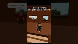 Survive omega nugget the killer🤑🍗 #roblox #shorts #nugget #funny #youtube #viral #omega #coems