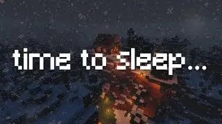 Relaxing Minecraft Music and Rain for 1 hour with Black Screen