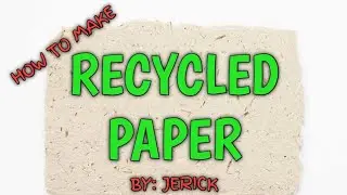 How to make recycled paper #recycle #recycledpaper #papercraft
