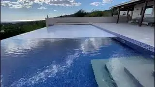 Can You Cover an Infinity Pool? YES! | Custom Pool Cover Installation