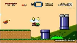 Super Mario World Small Only Donut Plains 1 secret exit alternate strat