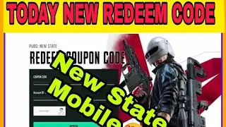 TODAY NEW COUPON CODE/pubg new  state new redeem code 😍 new state mobile coupon code today. 2022 .,😜