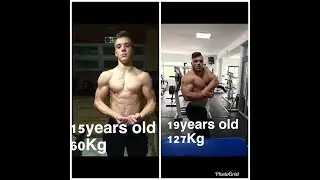 Teen Bodybuilder Niklas Riehl Body Transformation 15-19 motivation