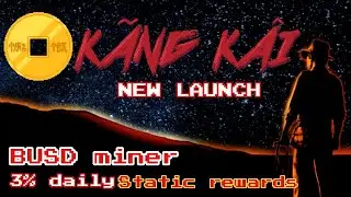 Kang Kai BUSD miner earn 3% daily STATIC - just launched  (THE STAMP Audit ✅ KYC'd DEV✅)