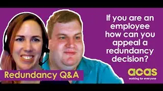 If you are an employee how can you appeal a redundancy decision?