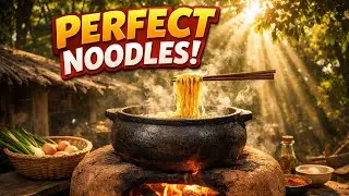 Authentic Hakka Chicken Noodles Recipe | Chinese Street Food in Village 