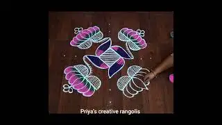 7*3dots kolam 🌼easy and simple kolam 🌼Festival kolam 🌼Festival muggulu 🌼