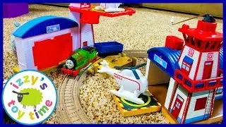 Thomas and Friends Trackmaster Harold's Helipad! Fun Toy Trains  with Percy
