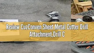 Review CuzConven Sheet Metal Cutter Drill Attachment,Drill Cut Pro Metal Cutting Adapter,Electric dr