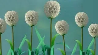 Origami Dandelion - Diente de Le&oacute;n